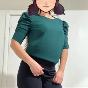 Ripe green dress blouse Sz S/P